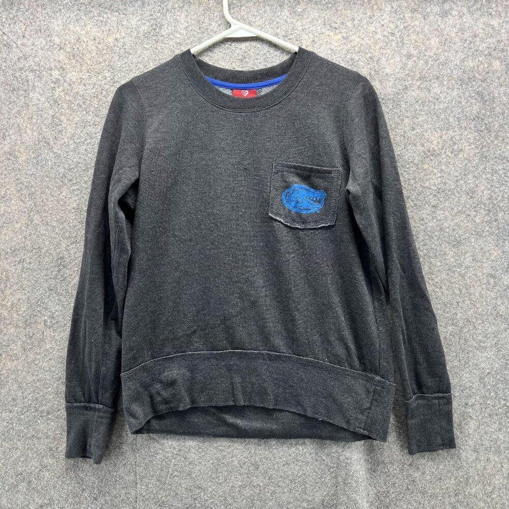 Florida Gators Sweater Women Small Ladies Gray Crewneck NFL Colosseum Pullover